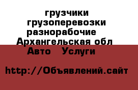 грузчики,грузоперевозки,разнорабочие  - Архангельская обл. Авто » Услуги   